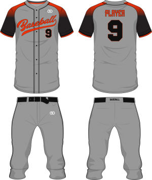 design baseball jersey or uniform for sublimation